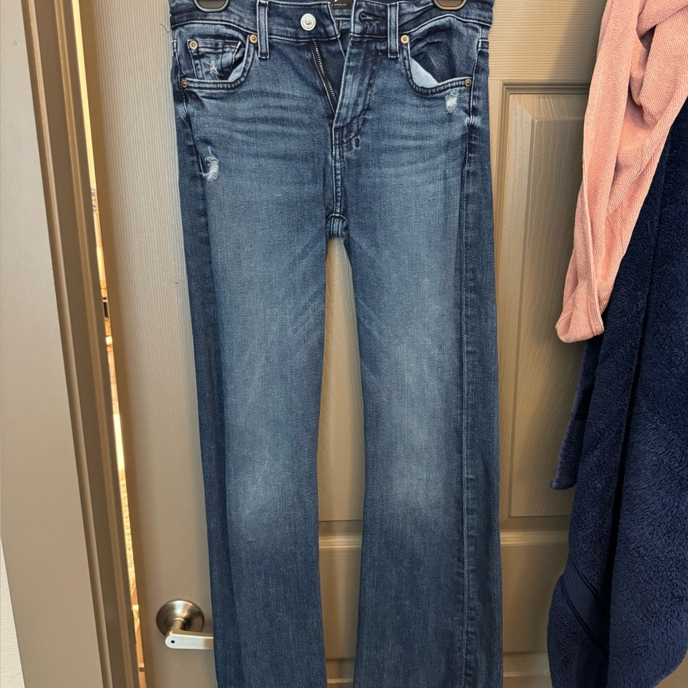 7 For All Mankind Blue Flare Jeans